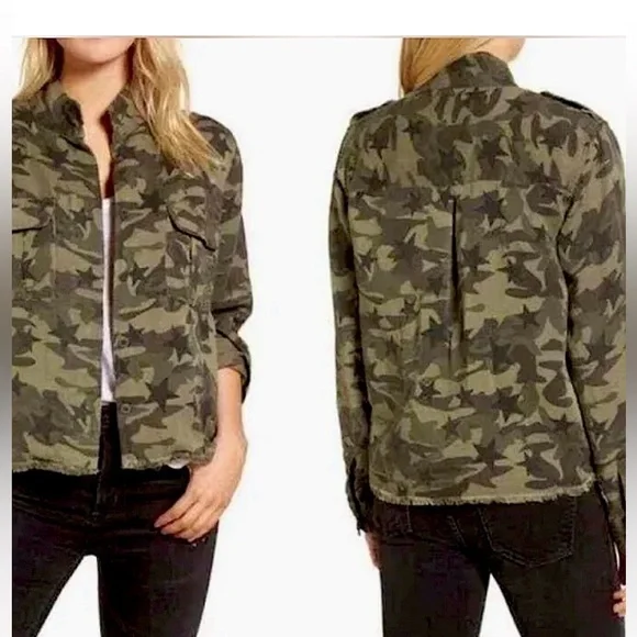 Rails Green Star Camo Utility Jacket Size M - Picture 1 of 9